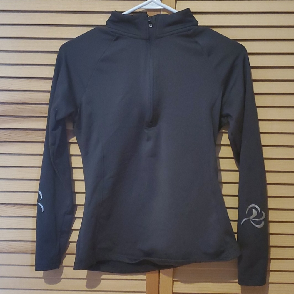 Grey fleece-lined medium weight sweatshirt
